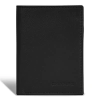 Onyx / Leather Vertical Slim Wallet