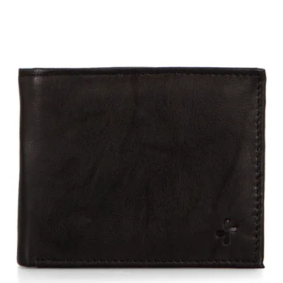 FINAL SALE Leather RFID Bifold Wallet with Flip-Up Wing