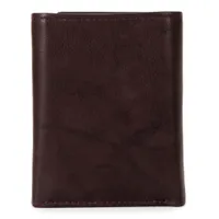 Leather RFID Trifold Wallet with centre wing