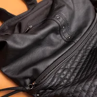 Quilted Convertible Hobo Bag