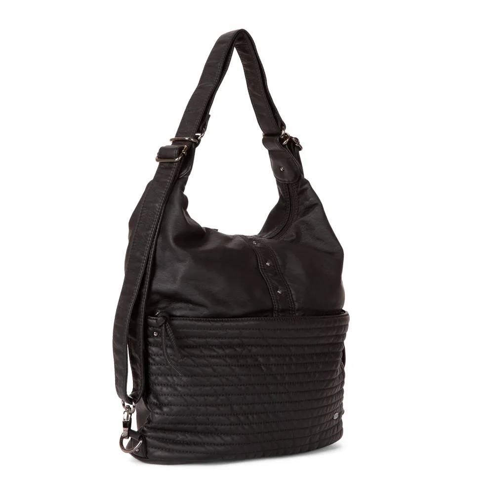 Quilted Convertible Hobo Bag