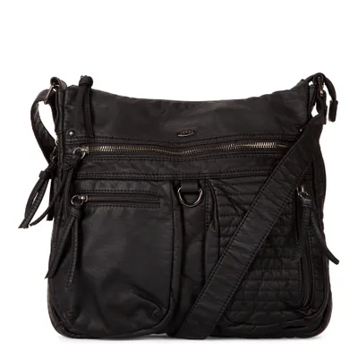 Medium Quilted Expandable Crossbody with Front Pockets