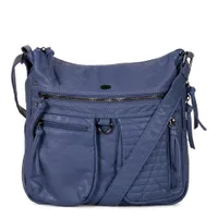 Medium Quilted Expandable Crossbody with Front Pockets