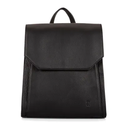 FINAL SALE Leather RFID Flapover Fashion Backpack