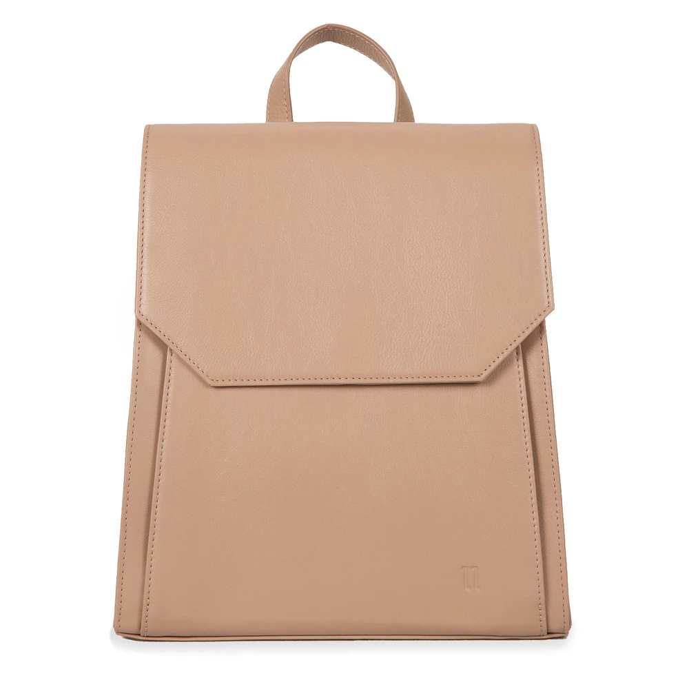 Leather RFID Flapover Fashion Backpack