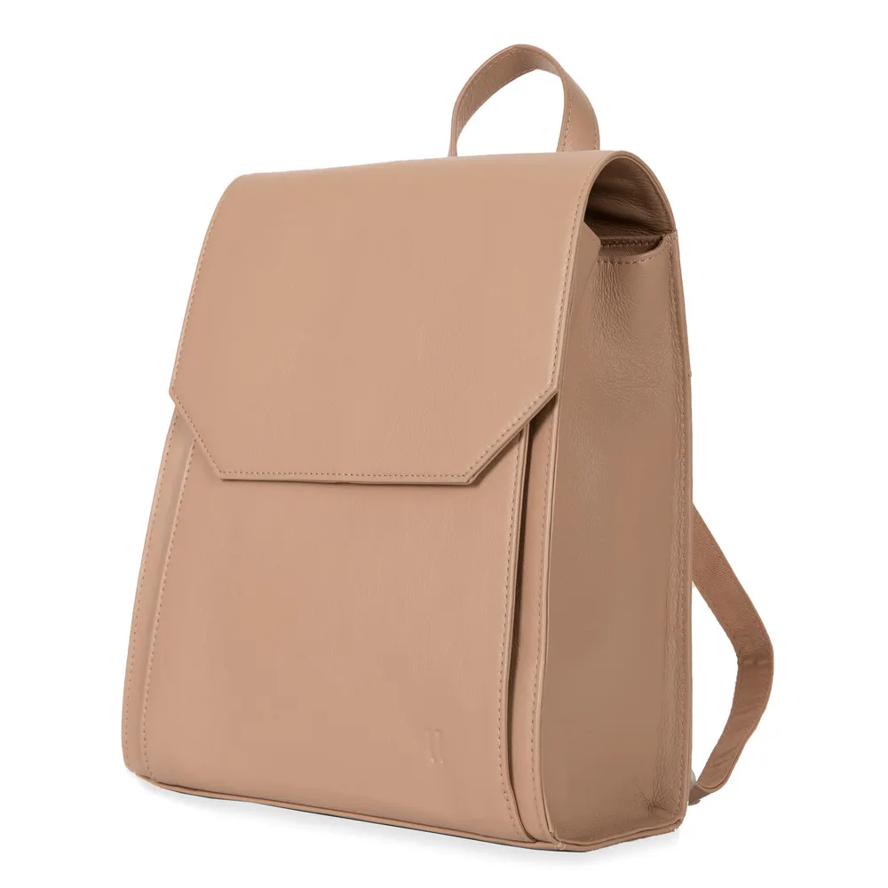 Leather RFID Flapover Fashion Backpack