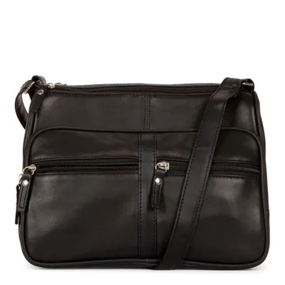 Leather RFID Crossbody Bag