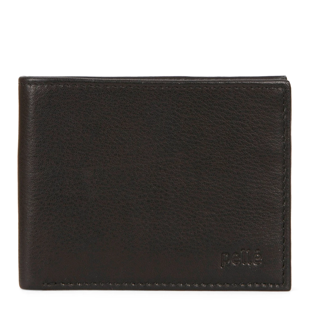 FINAL SALE Leather Slim Fold RFID Wallet