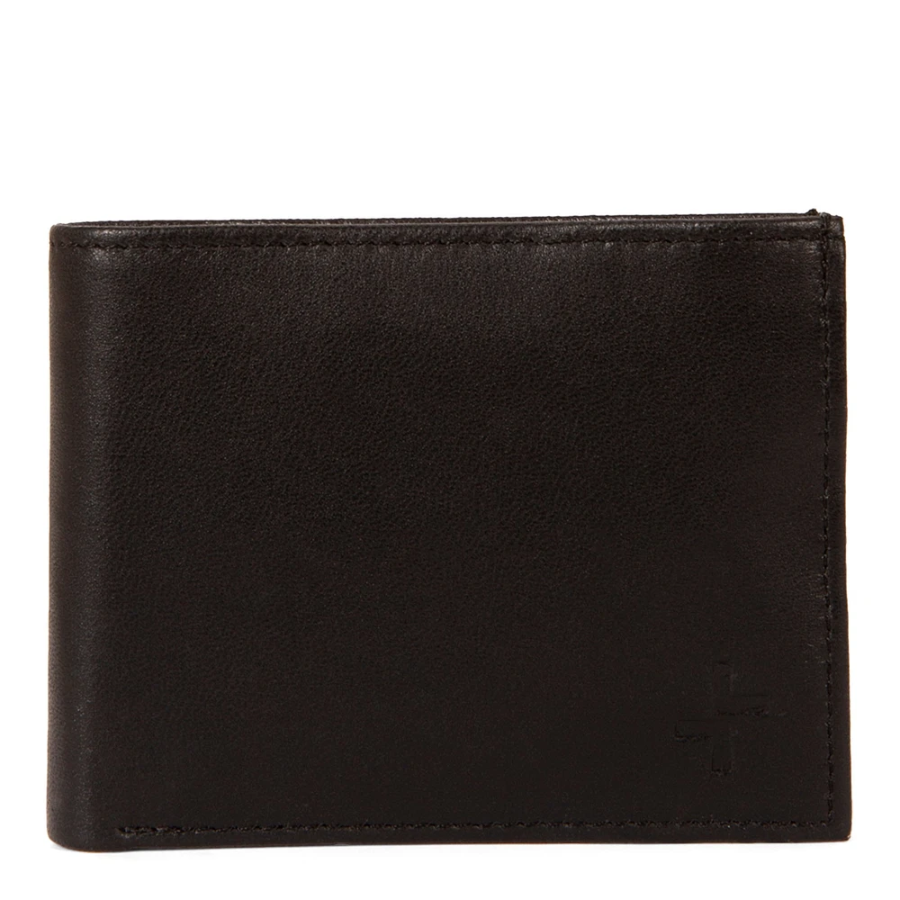 Leather RFID Double Center Wing Wallet