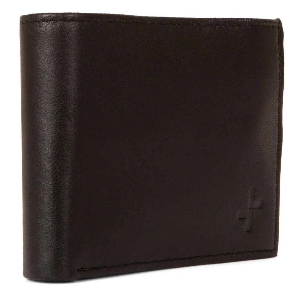 Leather RFID Double Center Wing Wallet