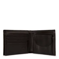 Leather RFID Flip-Up Wing Wallet