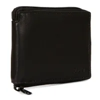 Leather Zip Around RFID Wallet