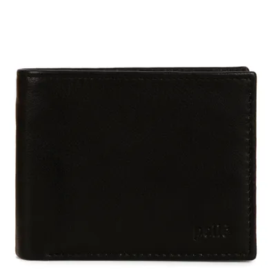 Leather Double Center Wing RFID Wallet