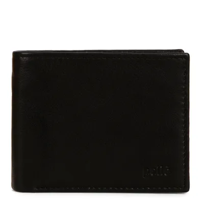 FINAL SALE Leather Double Center Wing RFID Wallet