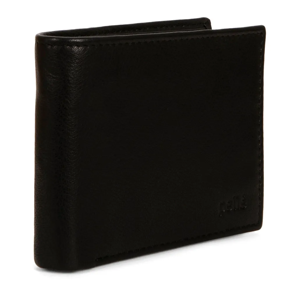 Leather Double Center Wing RFID Wallet