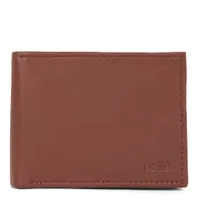 Leather Double Center Wing RFID Wallet