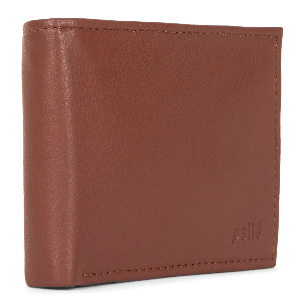 Leather Double Center Wing RFID Wallet