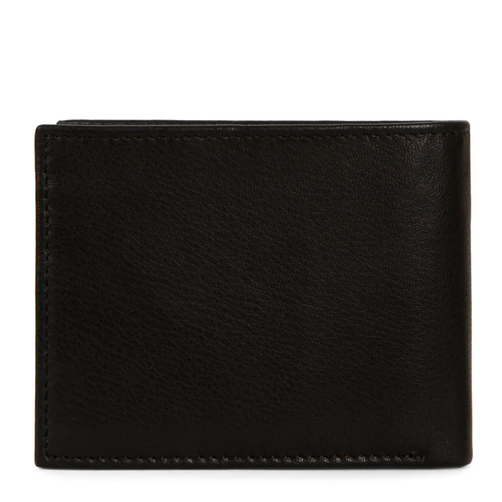 Leather Center Wing RFID Wallet