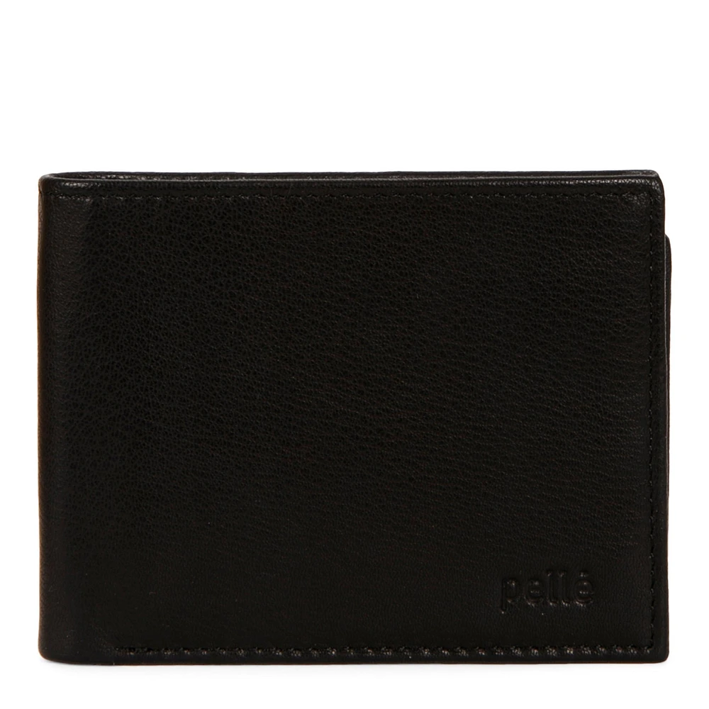 Leather Center Wing RFID Wallet