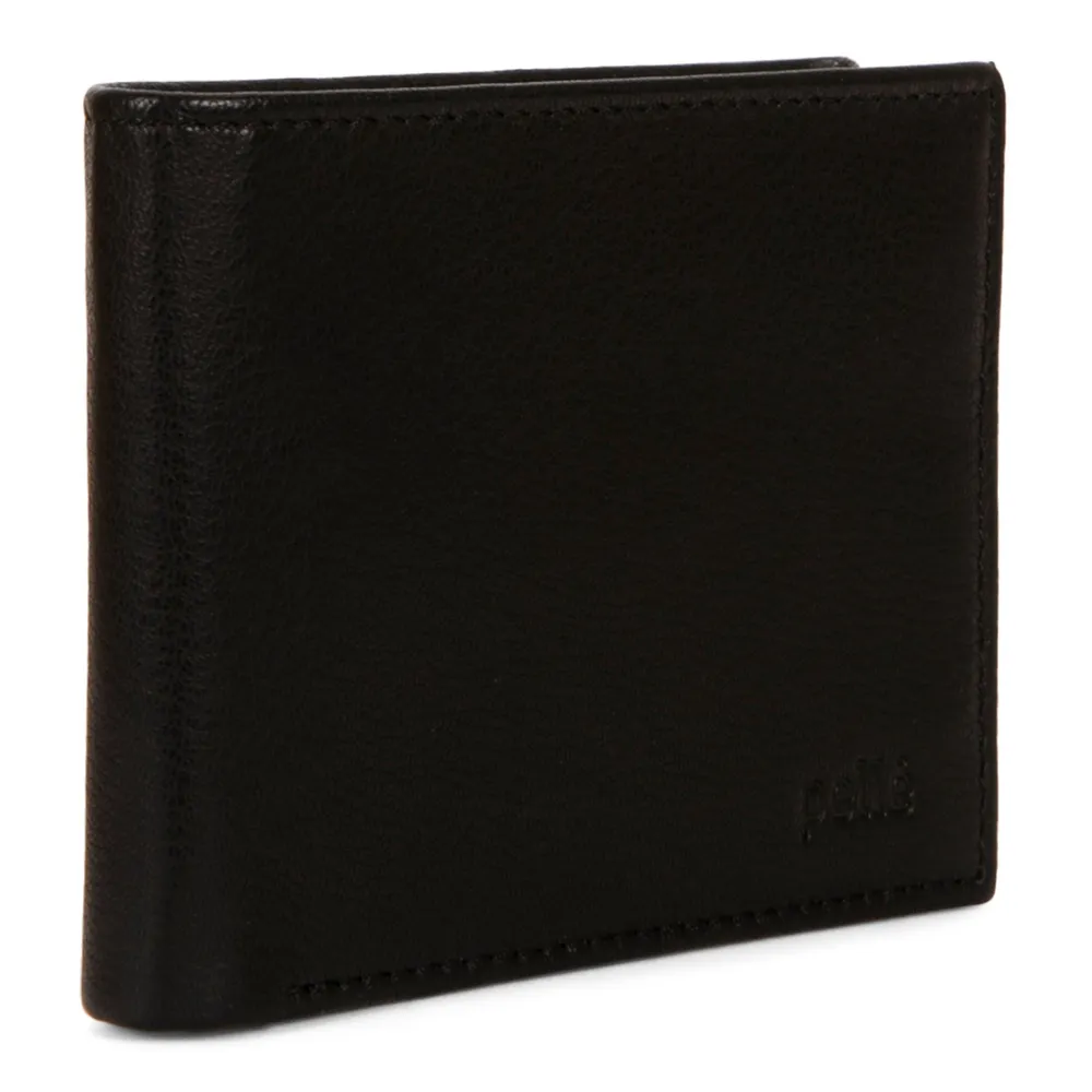 Leather Center Wing RFID Wallet