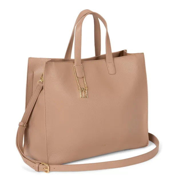 Bugatti Brera - Tote Bag with Top Zip Closure - Tan