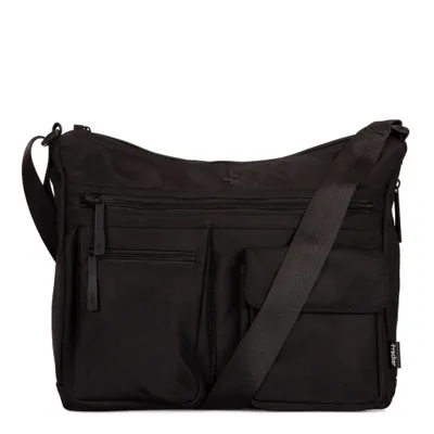 Basic Nylon RFID Multi-Pocket Crossbody Bag