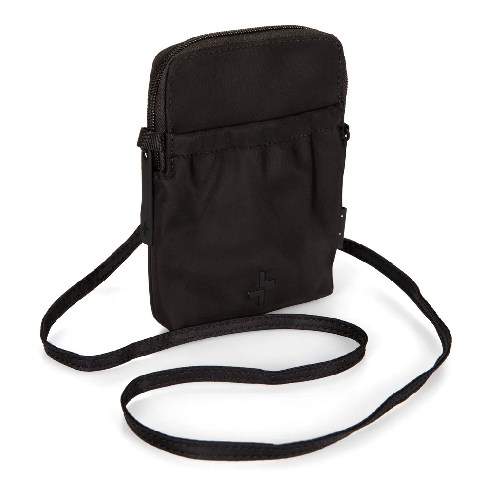 Basic Nylon RFID Travel Crossbody Pouch