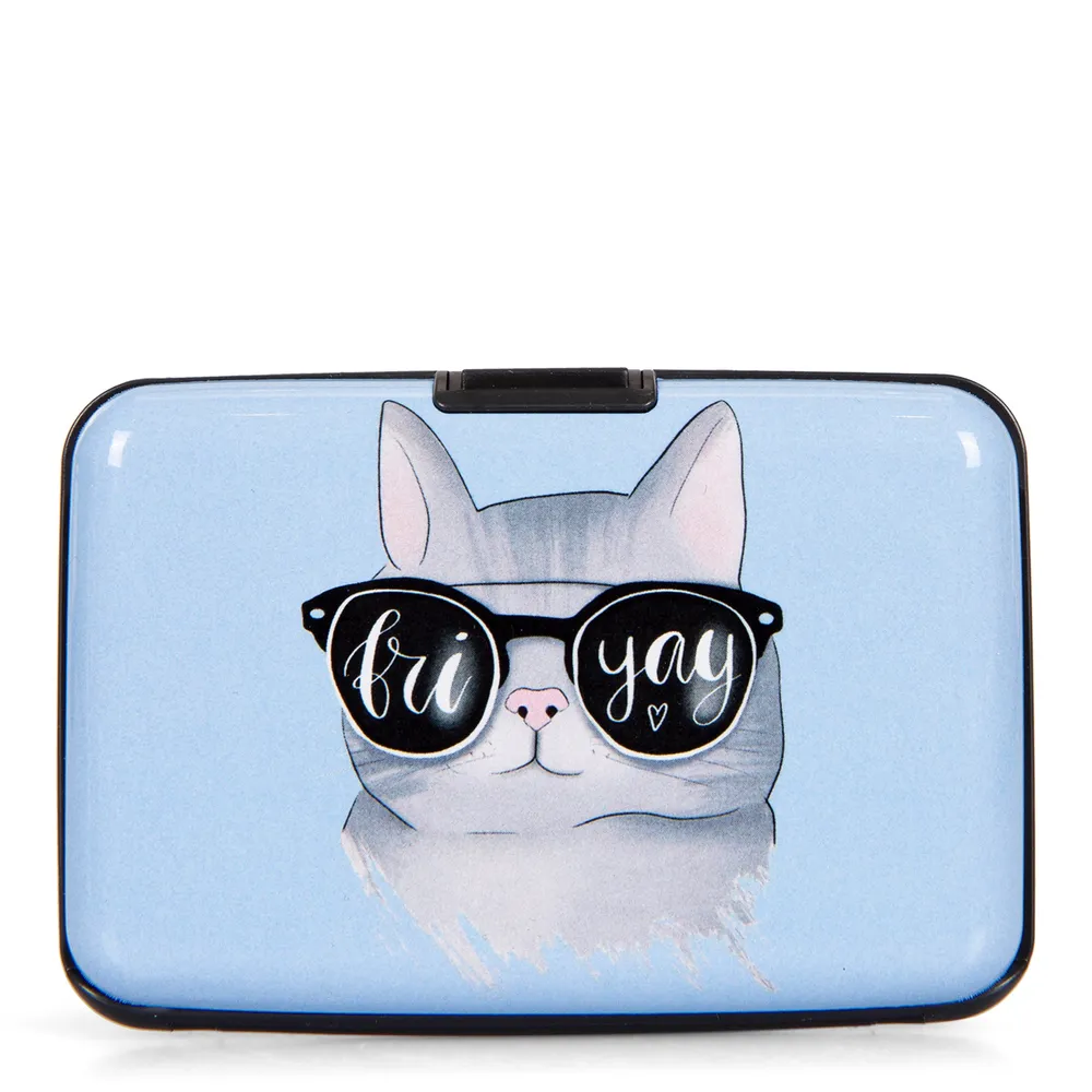 Aluminum Card Holder Friyay Cat