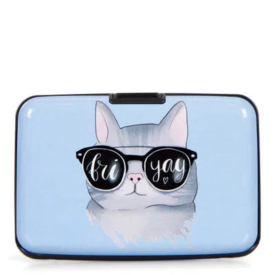 Aluminum Card Holder Friyay Cat