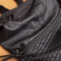 Quilted Convertible Hobo Handbag