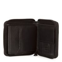 Leather RFID Bi-Fold Zip-Around Wallet