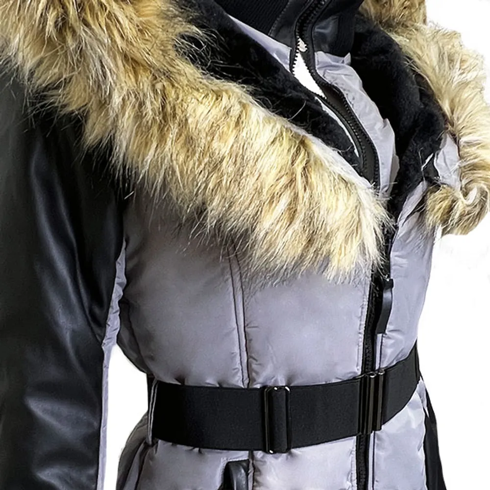 Grey winter coat Cybel for women