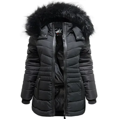 Black winter coat Cybel for women