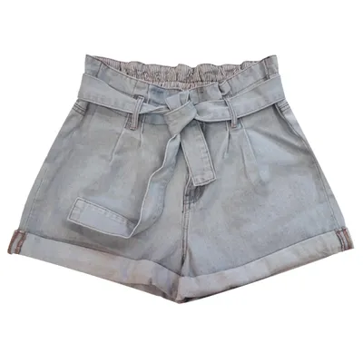 Denim blue short for women