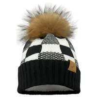 plaid beanie for women