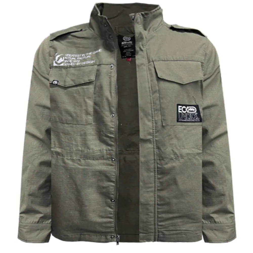 Olive jacket Ecko Unltd for men