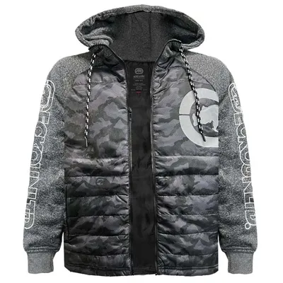 Grey hybrid jacket Ecko Unltd for men