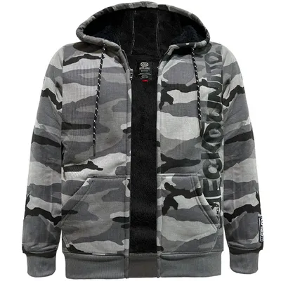 Grey sherpa jacket Ecko Unltd for men