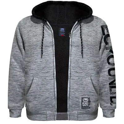 Grey sherpa jacket Ecko Unltd for men