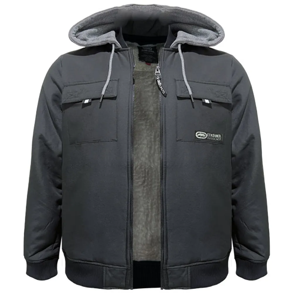 Black sherpa jacket Ecko Unltd for men