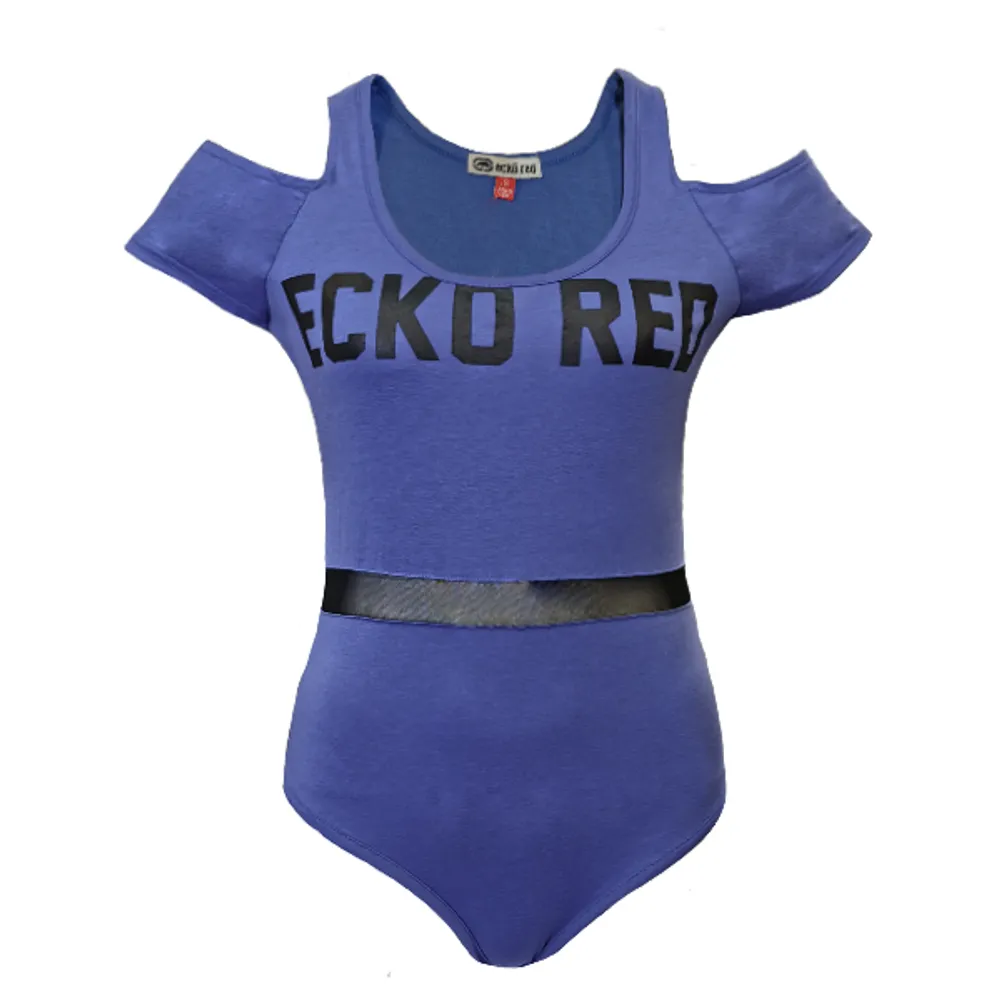 Blue t-shirt bodysuit Ecko Red for women