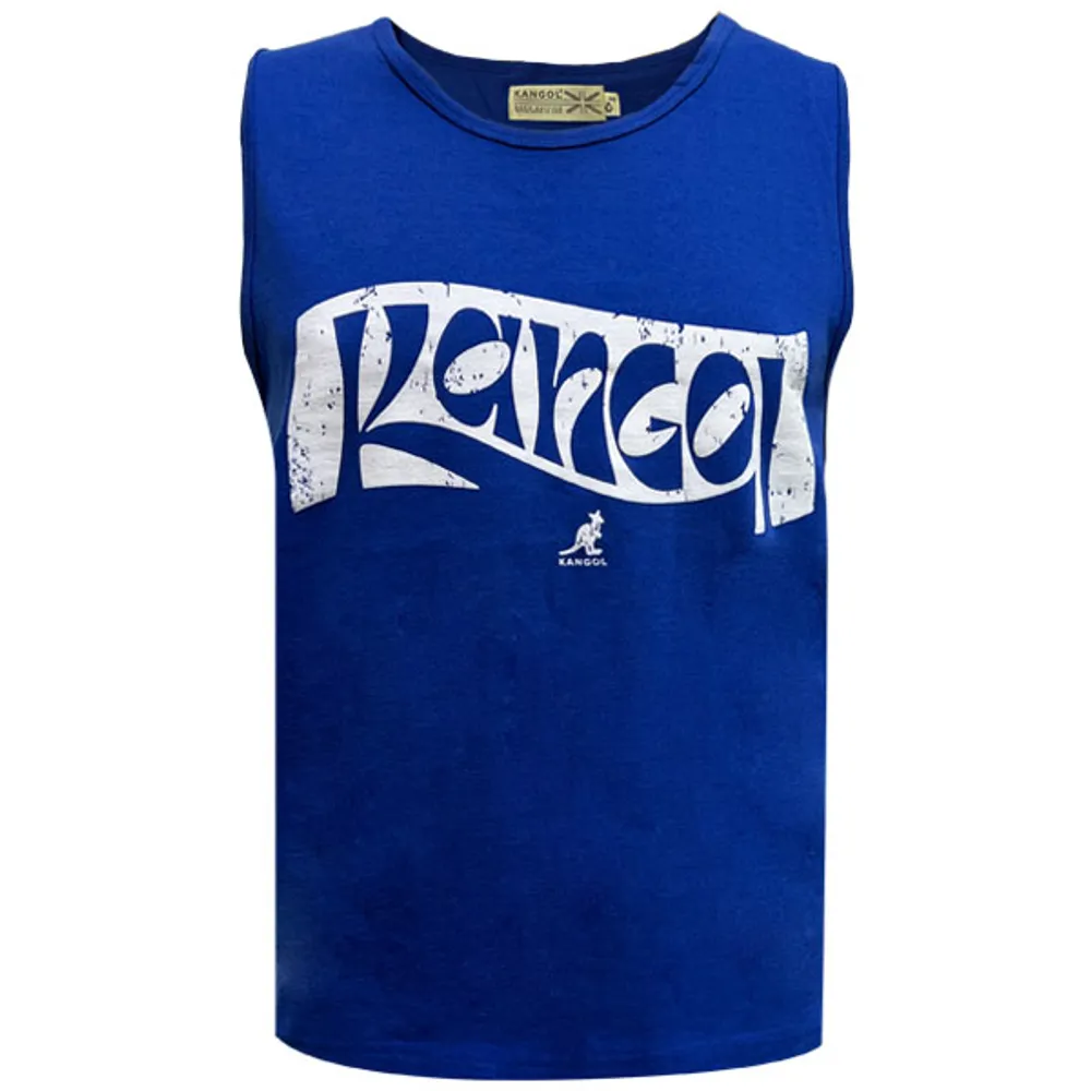 Blue tank top Kangol for men