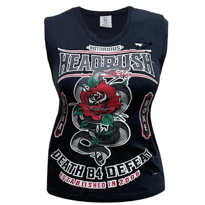 Black tank top Headrush for women