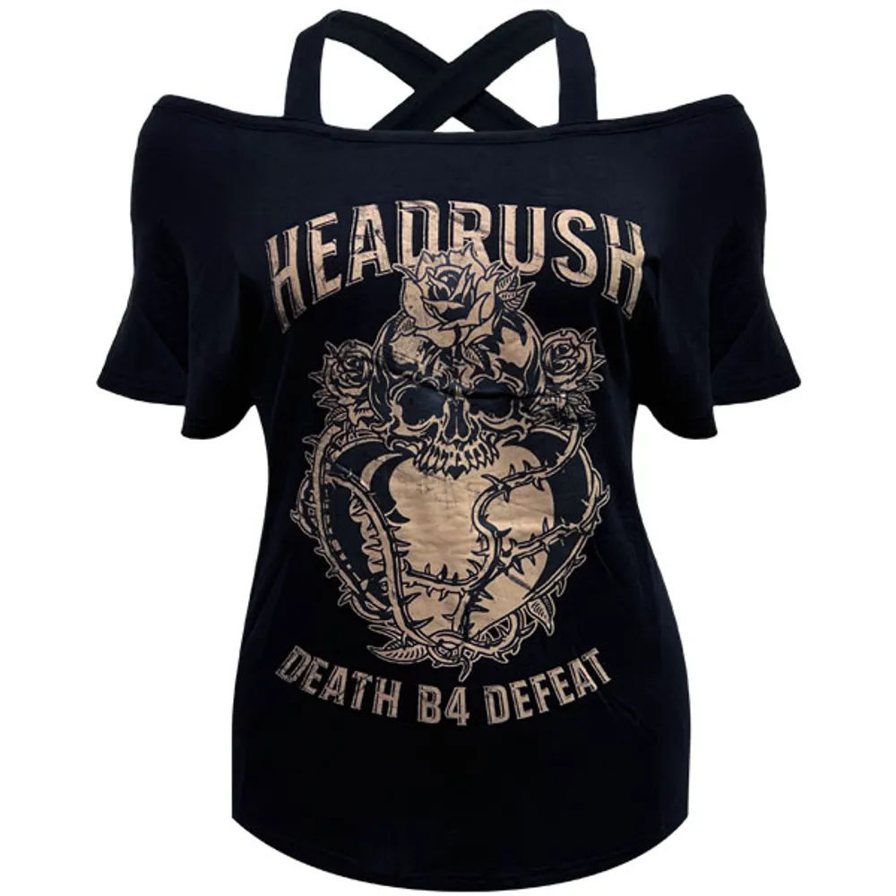 Black t-shirt Headrush for women