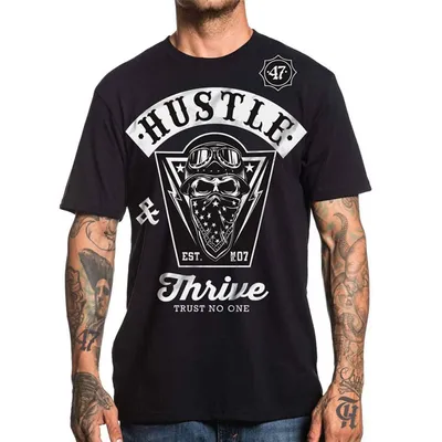 t-shirt Hustle & Thrive for men