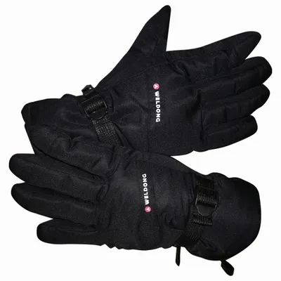 Black Ski gloves for men