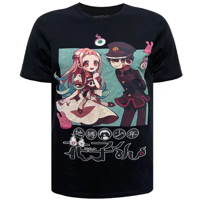 Black t-shirt manga unisex