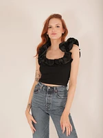 Annika Ruffle Top