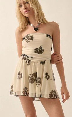 Cary Strapless Romper