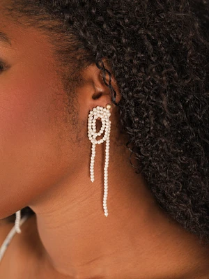 Pearly Swirl Earrings